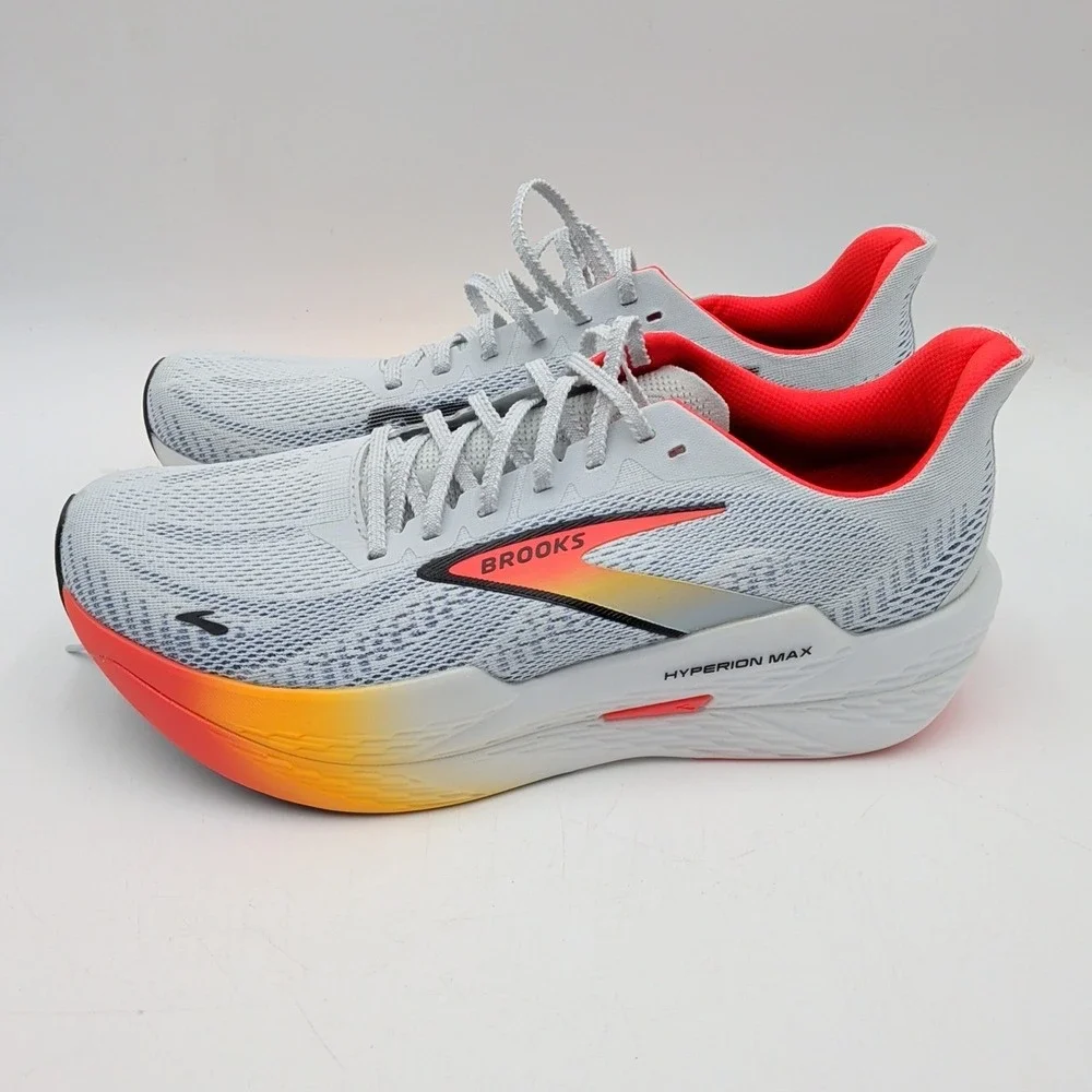 Brooks Hyperion Max 2 Men's 10.5 Running Shoes White Illusion Coral NEW w/ Box - Picture 4 of 10